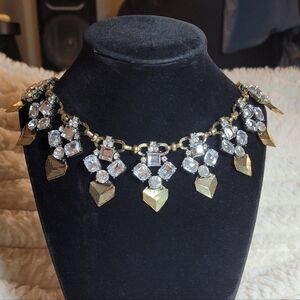 Elegant Gold and Stud Women's Necklace